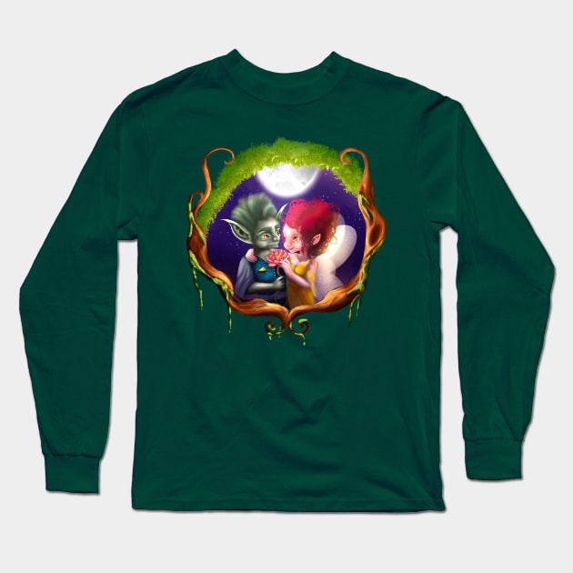 Love and Fae Long Sleeve T-Shirt by Mushrooms And Stardust